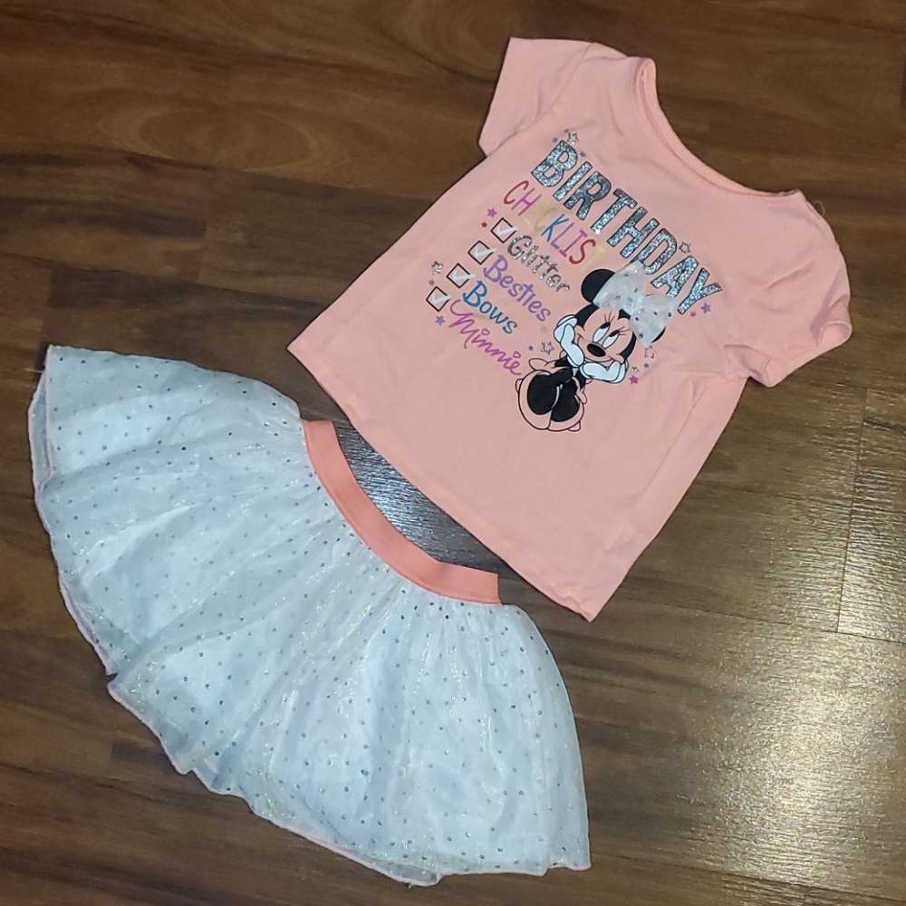 Girl's Minnie Mouse size 4T birthday outfit